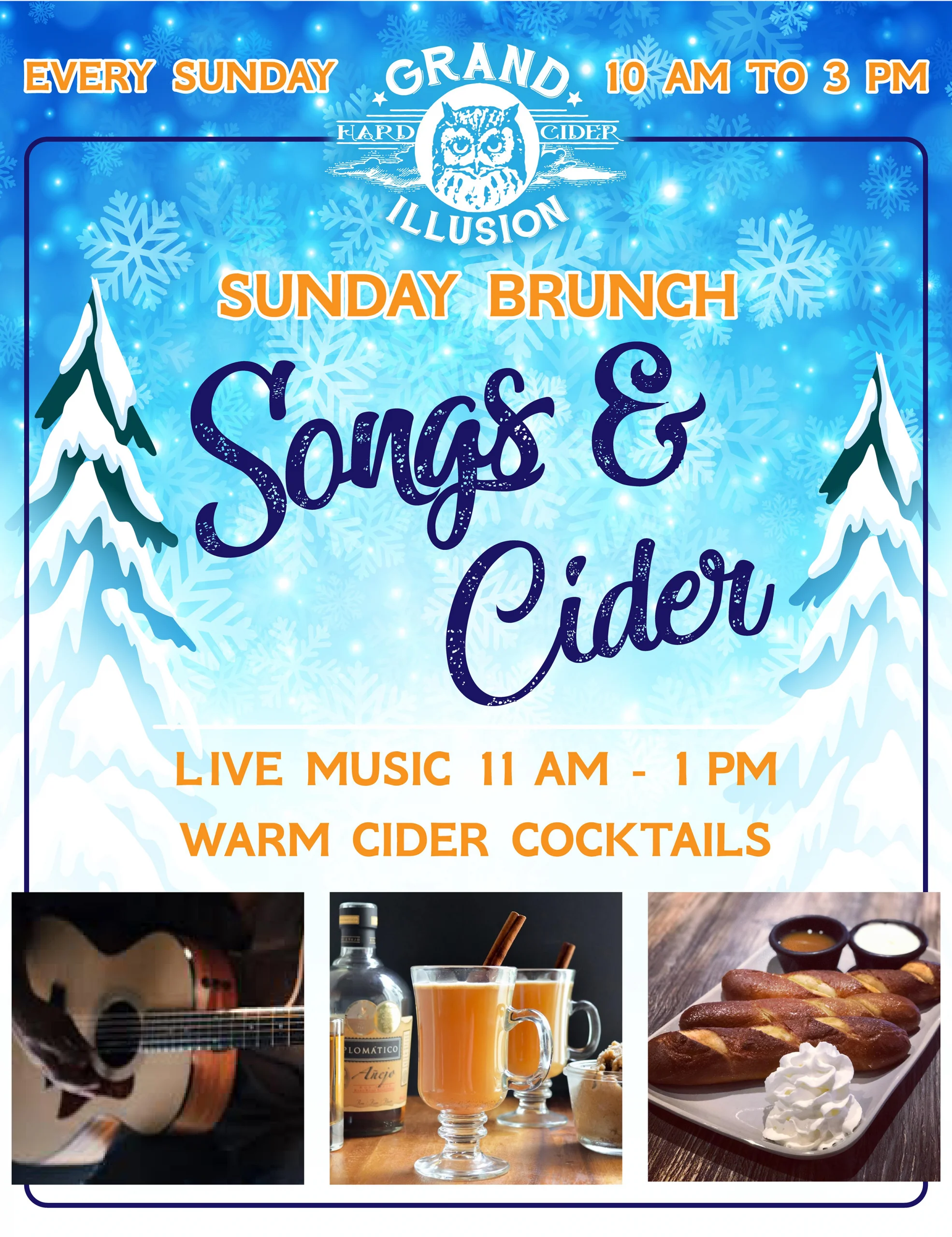 Songs & Cider: January and February Sunday Brunch Performers